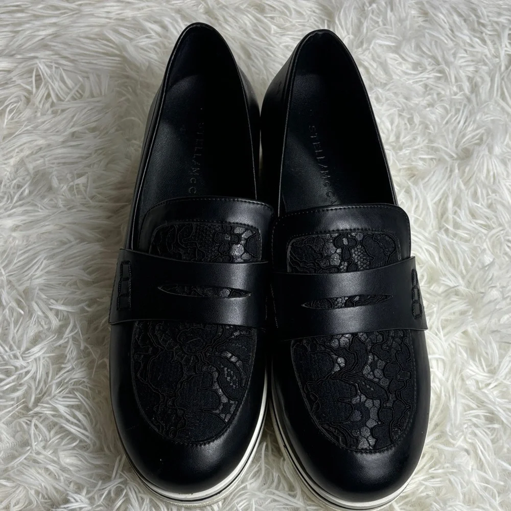 Stella McCartney Black Lace Loafers
